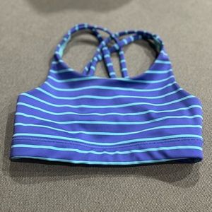 Athleta Girl striped sports bra